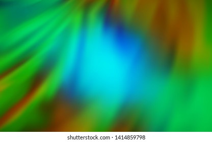 Light Blue, Yellow vector abstract blurred layout. Creative illustration in halftone style with gradient. Background for designs.