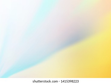 Light Blue, Yellow vector abstract blurred pattern. Glitter abstract illustration with an elegant design. The template can be used for your brand book.