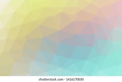 Light Blue, Yellow vector abstract mosaic pattern. Colorful illustration in abstract style with gradient. Completely new design for your business.
