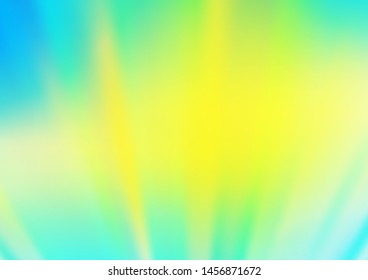 Light Blue, Yellow vector abstract bright background. Colorful illustration in abstract style with gradient. The best blurred design for your business.