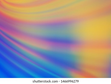 Light Blue, Yellow vector abstract bokeh pattern. Glitter abstract illustration with an elegant design. Brand new style for your business design.
