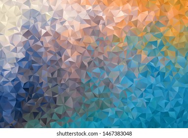 Light Blue, Yellow vector abstract polygonal background. Colorful illustration in polygonal style with gradient. A completely new design for your leaflet.