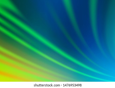 Light Blue, Yellow vector abstract blurred template. Creative illustration in halftone style with gradient. Brand new style for your business design.