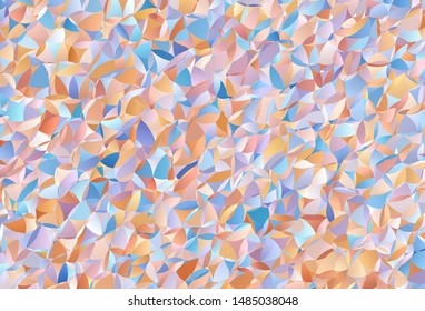 Light Blue, Yellow vector abstract polygonal template. Shining polygonal illustration, which consist of triangles. Triangular pattern for your design.