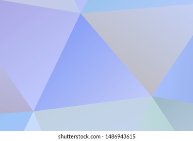 Light Blue, Yellow vector abstract mosaic background. Geometric illustration in Origami style with gradient.  Textured pattern for your backgrounds.