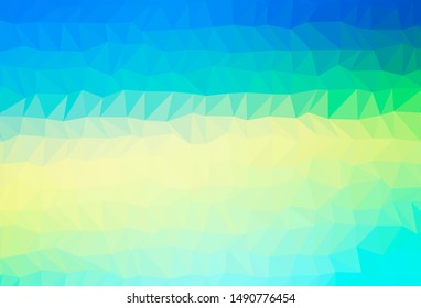 Light Blue, Yellow vector abstract polygonal layout. Colorful abstract illustration with gradient. Elegant pattern for a brand book.