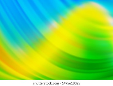 Light Blue, Yellow vector abstract template. A vague abstract illustration with gradient. Brand new style for your business design.