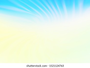 Light Blue, Yellow vector abstract blurred background. Creative illustration in halftone style with gradient. A completely new template for your design.