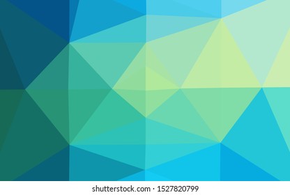 Light Blue, Yellow vector abstract polygonal cover. A completely new color illustration in a vague style. New texture for your design.