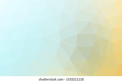 Light Blue, Yellow vector abstract mosaic background. Modern geometrical abstract illustration with gradient. Polygonal design for your web site.