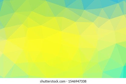 Light Blue, Yellow vector abstract mosaic pattern. Glitter abstract illustration with an elegant design. Completely new template for your business design.