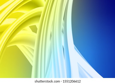 Light Blue, Yellow vector abstract blurred background. New colored illustration in blur style with gradient. Blurred design for your web site.