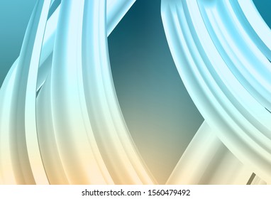 Light Blue, Yellow vector abstract blurred background. Creative illustration in halftone style with gradient. New style for your business design.