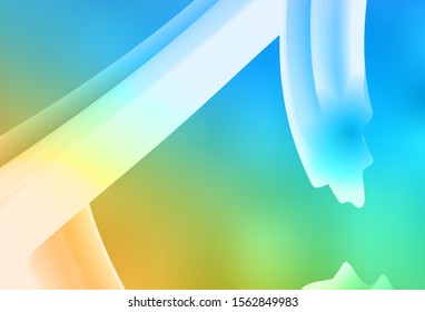 Light Blue, Yellow vector abstract blurred layout. Colorful abstract illustration with gradient. Smart design for your work.