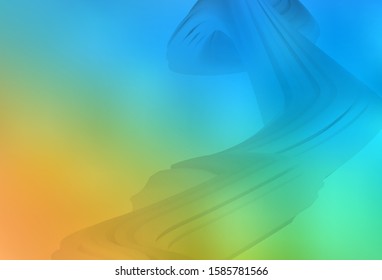 Light Blue, Yellow vector abstract blurred background. A completely new colored illustration in blur style. New style for your business design.