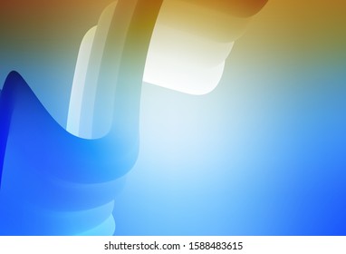 Light Blue, Yellow vector abstract bright texture. Shining colored illustration in smart style. Smart design for your work.