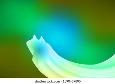 Light Blue, Yellow vector abstract bright texture. New colored illustration in blur style with gradient. New design for your business.