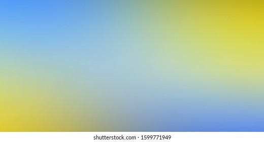Light Blue, Yellow vector abstract blurred background. New colorful illustration in blur style with gradient. Base for your app design.