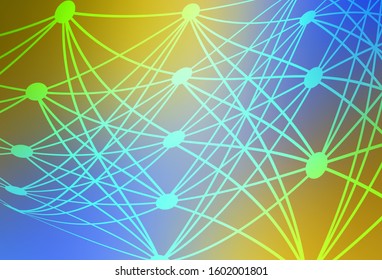 Light Blue, Yellow vector abstract blurred background. An elegant bright illustration with gradient. Completely new design for your business.