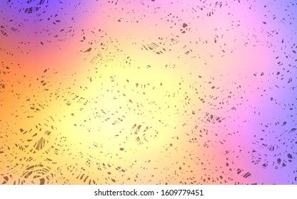 Light Blue, Yellow vector abstract doodle background. Colorful abstract illustration with roses in doodle style. The elegant pattern can be used as a part of a brand book.