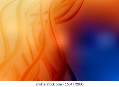 Light Blue, Yellow vector abstract blurred background. Glitter abstract illustration with gradient design. New style design for your brand book.