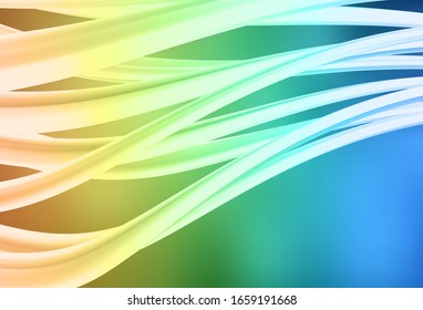 Fondo abstracto de color azul claro, vector amarillo borroso. Ilustración abstracta de color con degradado. Diseño completamente nuevo para su negocio.