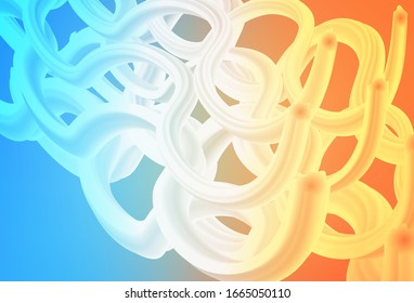 Light Blue, Yellow vector abstract blurred background. A completely new colored illustration in blur style. Elegant background for a brand book.