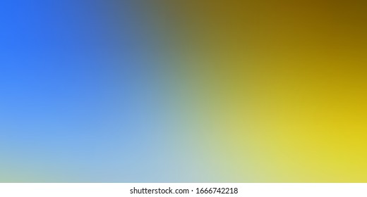 Light Blue, Yellow vector abstract blurred layout. Colorful illustration in halftone style with gradient. Elegant background for websites.