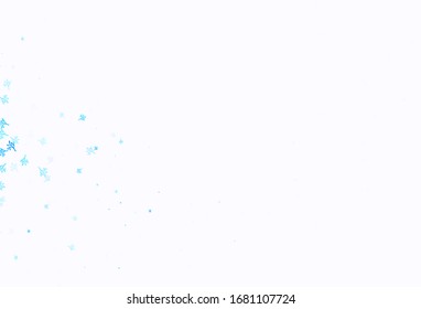 Light Blue, Yellow vector abstract backdrop with sakura. An elegant bright illustration with leaves and branches. Brand new design for your business.