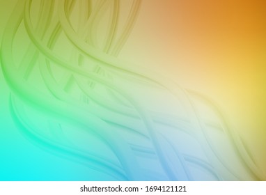 Light Blue, Yellow vector abstract blurred layout. Glitter abstract illustration with gradient design. Background for designs.