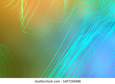 Light Blue, Yellow vector abstract blurred layout. Glitter abstract illustration with gradient design. New style for your business design.