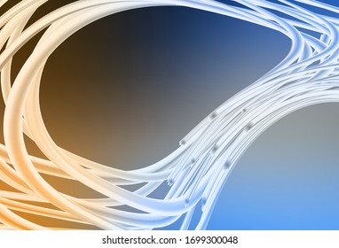 Light Blue, Yellow vector abstract blurred layout. Colorful abstract illustration with gradient. Background for a cell phone.