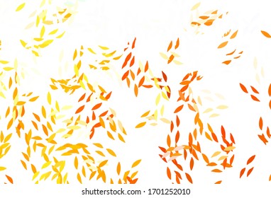 Light Blue, Yellow vector abstract pattern with leaves. Modern geometrical abstract illustration with leaves. Pattern for heads of websites, designs.