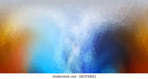 Light blue, yellow vector abstract triangle backdrop. Modern abstract illustration with polygonal triangles. Best choice for your design.