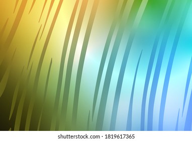 Light Blue, Yellow vector abstract bright template. Colorful abstract illustration with gradient. New style for your business design.