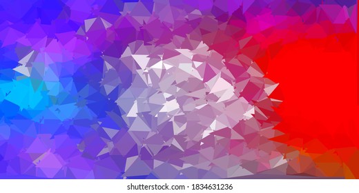 Light blue, yellow vector abstract triangle background. Abstract illustration with elegant gradient triangles. Wallpaper for your web apps.