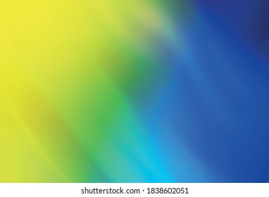 Light Blue, Yellow vector abstract blurred background. Glitter abstract illustration with gradient design. New style design for your brand book.