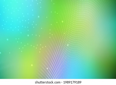 Light Blue, Yellow vector Abstract illustration with colored bubbles in nature style. Blurred bubbles on abstract background with colorful gradient. Wallpaper for a cell phone.