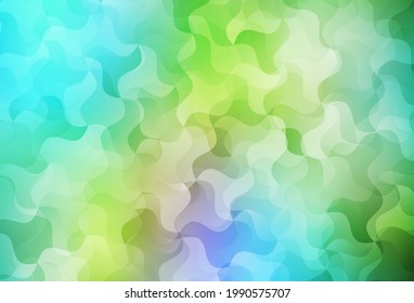 Plantilla poligonal abstracta de vector amarillo, azul claro. Ilustración geométrica en estilo Origami con gradiente.  Un diseño completamente nuevo para su prospecto.