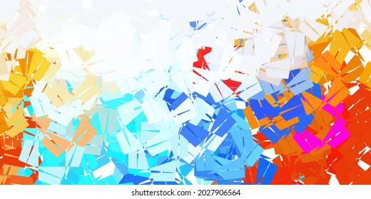 Light blue, yellow vector abstract triangle backdrop. Colorful abstract illustration with gradient triangles. Modern design for your apps.