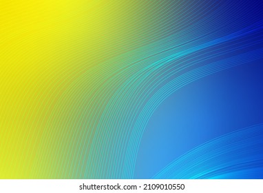 Light Blue, Yellow vector abstract bright template. Glitter abstract illustration with gradient design. Background for a cell phone.