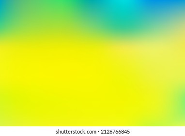 Light Blue, Yellow vector abstract blurred template. Creative illustration in halftone style with gradient. Brand new style for your business design.