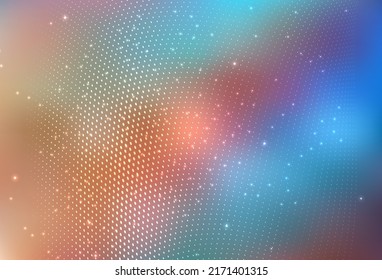 Light Blue, Yellow vector Abstract illustration with colored bubbles in nature style. Modern abstract illustration with colorful water drops. Simple design for your web site.