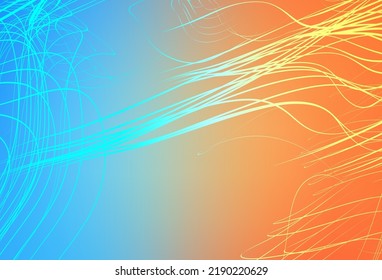 Light Blue, Yellow vector abstract layout. Shining colorful illustration in smart style. Background for designs.