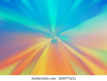 Azul claro, patrón de bokeh abstracto del vector amarillo. Ilustración abstracta geométrica moderna con gradiente. El fondo para tus diseños creativos.