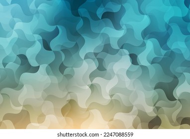 Hellblaues, gelbes, abstraktes Mosaikmuster. Farbige Illustration mit Dreiecken. Eine neue Struktur für Ihre Website.