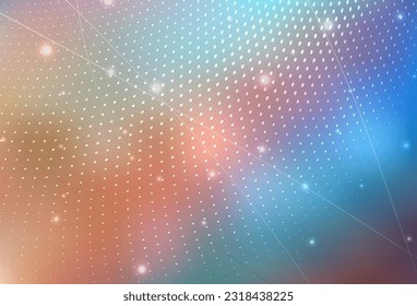 Light Blue, Yellow vector Abstract illustration with colored bubbles in nature style. Beautiful colored illustration with blurred circles in nature style. Smart design for business ads.