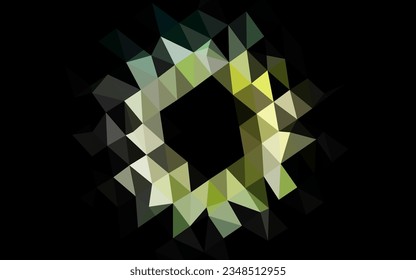 Light Blue, Yellow vector abstract polygonal layout. A vague abstract illustration with gradient. Textured pattern for background.