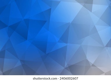 hellblau, gelber, abstrakter Mosaikhintergrund. Farbige Illustration im polygonalen Stil mit Farbverlauf. Vorlage für die Hintergründe des Handys.
