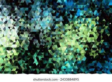Light Blue, Yellow vector abstract mosaic backdrop. Shining colored illustration in a Brand new style. New texture for your design.